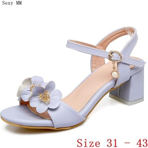 Women Sandals High Heels Slippers Peep Toe Pumps Summer Shoes Woman High Heel Sandals Small Plus Size 31 - 43