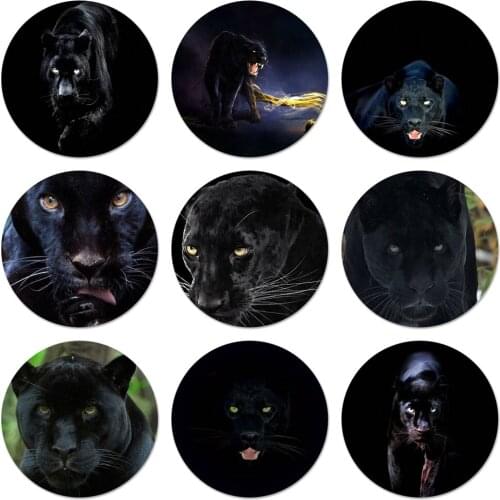 Cheetah Panther Badge Brooch Pin Accessories For Clothes Backpack Decoration gift 58mm