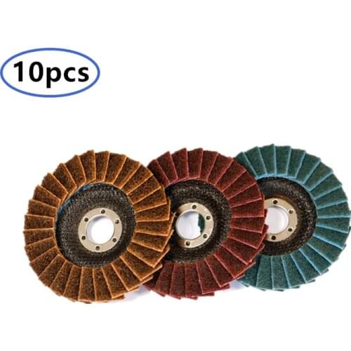 10pcs Professional Flap Discs 110mm thickened Sanding Discs Polishing 40/60/80/120 Grit Grinding Wheels Blades for Angle Grinder