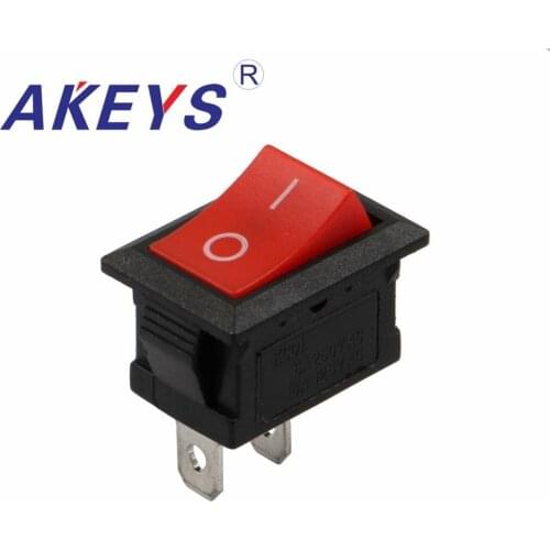 10PCS KCD1-101-2P Ship type switch red 15*21mm Rocker switch for Water dispenser