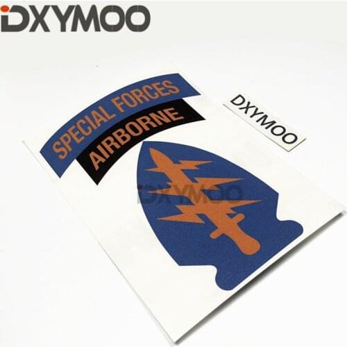 2sizes Motorcycle Bumper Car Whole Body Auto Engine Hood Car Sticker for America 101 SPECIAL FORCES