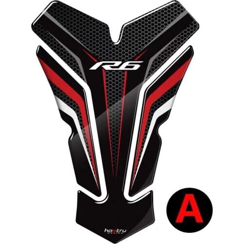 3D Carbon-look Motorcycle Tank Pad Protector Decal Stickers Case for Yamaha YZF600 YZF-R6 R6S Tank