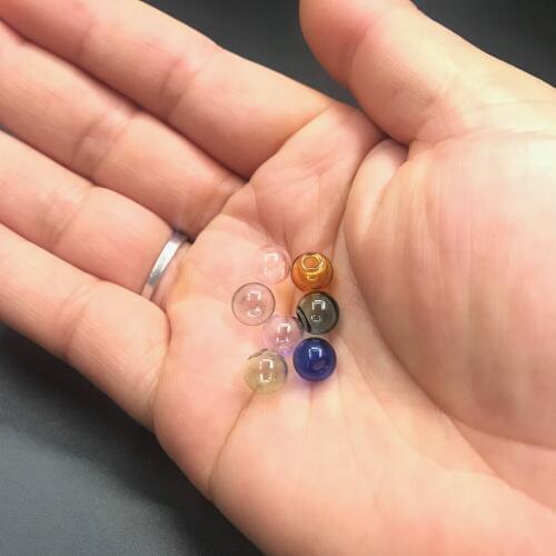 8mm colorful ball glass globe pendant glass bottle vial pendant necklace perfume oil findings handmade accessories decor 500pcs