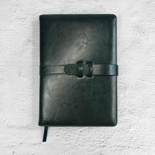 A5 Size Pu Leather Notebok, Thick Notepad High Grade Simple Exquisite Business Work Book