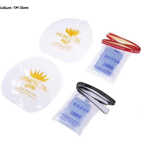 Table Tennis Racket Care Accessories Rubber Protective Film+Cleaner Sponge+Racket Edge Protection Tape