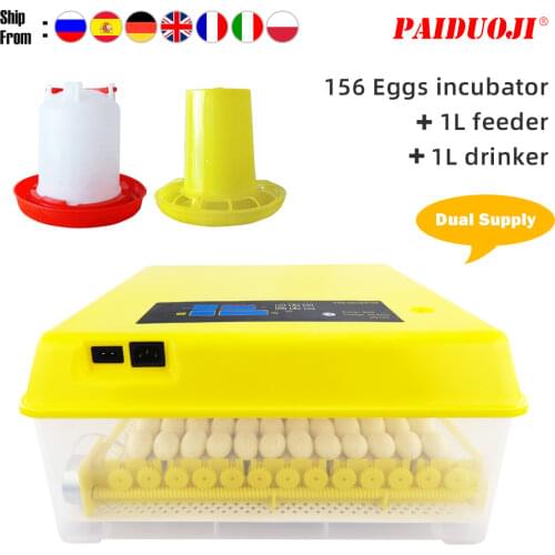 New156 Eggs 13Tube Roller Automatic Incubator Hatchery Poultry House Equipment Incubator Farm Family Chicken House Egg Incubator