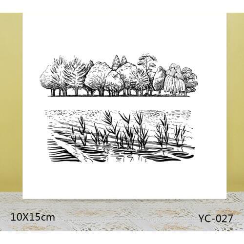 AZSG Quiet lake Clear Stamps For DIY Scrapbooking/Card Making/Album Decorative Rubber Stamp Crafts