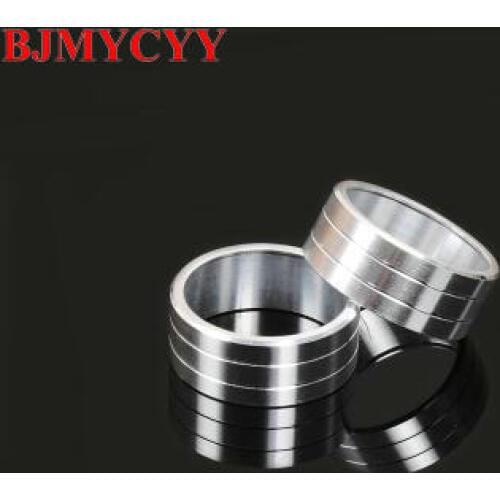 BJMYCYY 2PCS/SET Automotive sound knob metal decorating ring For KIA Sportage KX5 2016-2017 Car styling