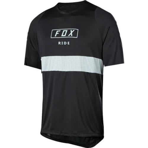 RidefoxMTB Bike Downhill Jersey Bicycle Long Sleeve T-shirt Moto Motocross Jersey Quick Dry Breathable Downhill Jersey