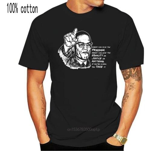 Malcolm X Civil Rights Black History Nobody Can Give You Freedom Unisex T Shirt