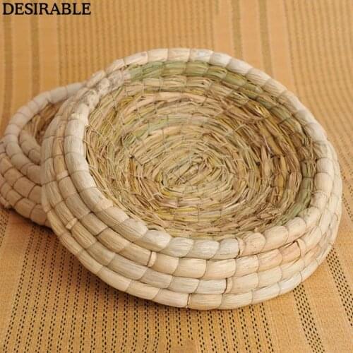 Small Pet Supplies Drop Ear Rabbit Nest Warm Grass Nest Guinea Pig Nest Dutch Pig Pet Products Hand Woven Castle Grass House