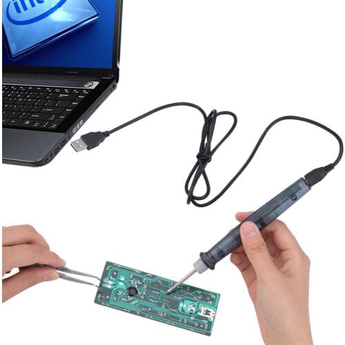Mini Portable USB 5V 8W 2A Electric Powered Soldering Iron Pen/Tip Touch Switch Adjustable Electric Soldering Iron Tools
