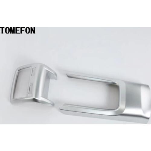 TOMEFON ABS Chrome Rear Armrest Box Air Vent Outlet Trim Car Interior Accessories 2pcs For Acura CDX 2016 2017 2018