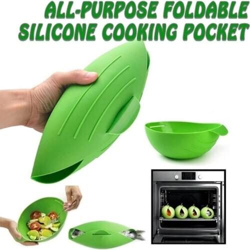All-purpose Foldable Silicone Cooking Pocket Silicone Bread Baking Bowl Multi Microwave Oven Fish Steam Bowl Kitchen Tool