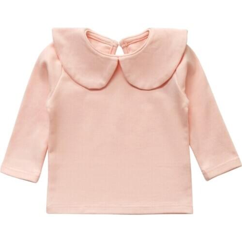 Spring Autumn Baby Girls T-Shirts Long Sleeve Tops Cotton Casual Blouse Toddler Girls Clothes New