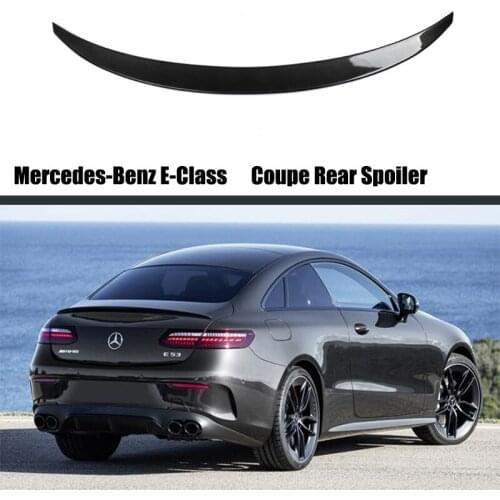 For Mercedes-Benz E-Class 2016 2017 2018 2019 Rear Spoiler ABS Gloss Black Rear Wing Lip Trunk Spoiler Car Decoration