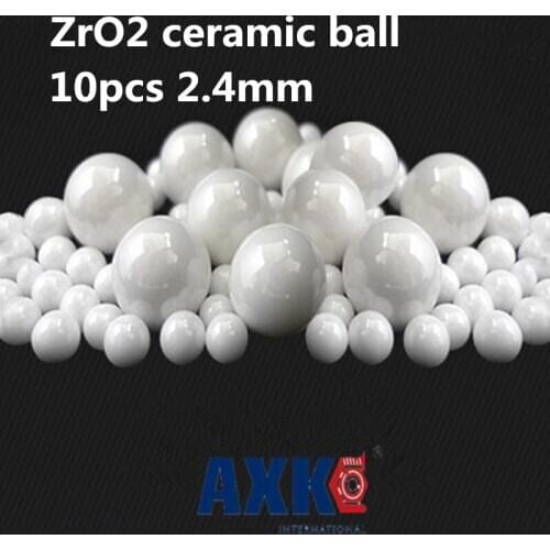 Free Shipping 10pcs 2.4mm 2.4 Zro2 Ceramic Balls Zirconia Balls Used In Bearing/pump/linear Slider/valvs Balls G5