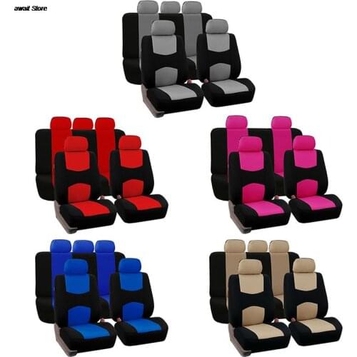 9 Part Decoration Universal Car Seat Covers Auto Interior Styling Protect Universal Fit Interior Accessories