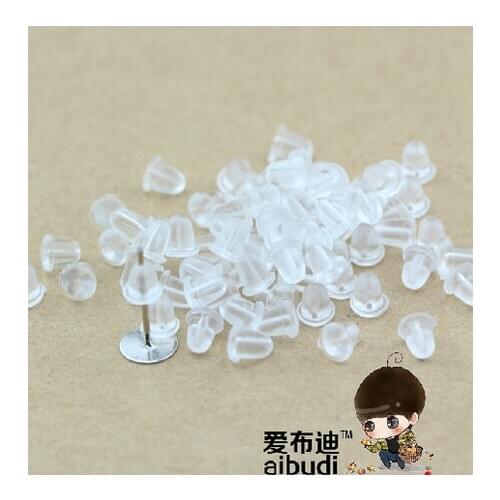 Free shipping 3000pcs/lot bullet plastic ear plugging/blocked,Earring back ,Earrings Jewelry Accessories for DIY