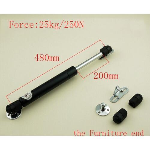 Free shipping 480mm central distance, 200mm stroke, pneumatic Auto Gas Spring, Lift Prop Gas Spring Damper the Furniture end