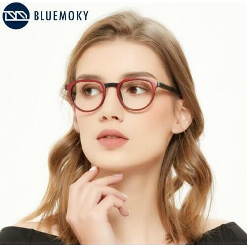 BLUEMOKY Anti Blue Light Glasses Girls Square Antiblue Rays Goggles Eyewear Myopia Optical Computer Gaming Spectacle Frames