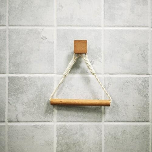 Boho Decor Toilet Paper Towel Holder Stand Wall Mounted Bathroom Paper Set Organizer Toilet Roll Holder Wall Home Accessories