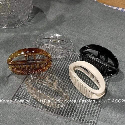 Dongdaemun Koreas new elliptical gripping clip girly temperament wild back head shark clip claw clip hairpin