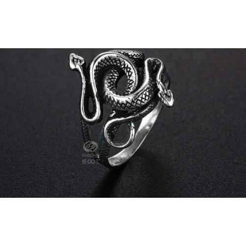 Movie Natural Born Killers 925 Sterling Silver Snake Ring Cosplay Jewelry Valentines Day Gifts Rings Costume Prop