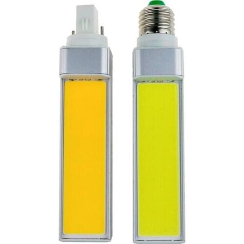 Horizontal Plug LP Lamp LED Bulb 10W 12W 15W COB LED E27 G24 G23 Corn Light Lamp Warm White AC85V-265V Side lighting