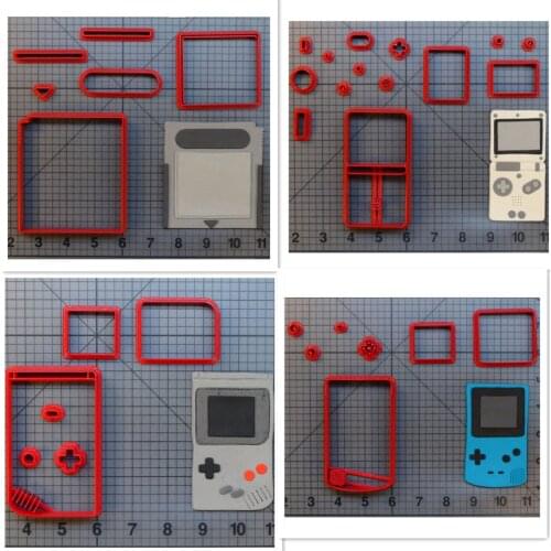 Game Machine 1# Cookie Cutter Kitchen Baking Supplies Cake Icing Decoration Tools Set Cartoon Patterns 3D Custom Seal