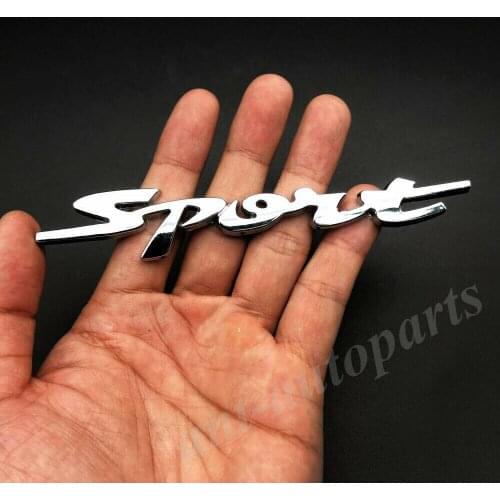 Metal Chrome Sport Car Trunk Rear Tailgate Fender Emblem Badge Decals Sticker