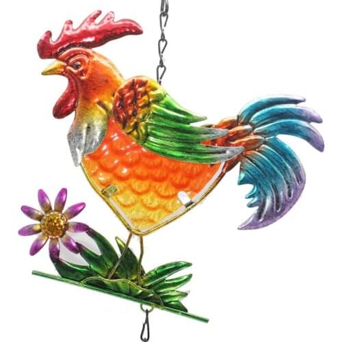 1pcs Fashion Wind Chimes Outdoor Garden Porch Balcony Wind Bells Ornament Lucky Rooster Windchimes Room Home Decoration
