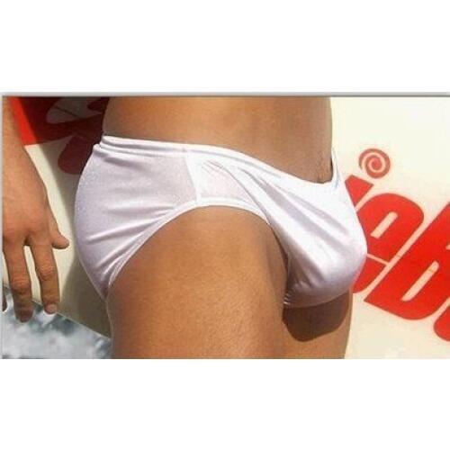 Mens swimming trunks in solid color super sexy super three dimensional briefs