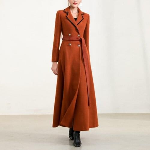New off season special in 2020 new autumn and winter thickened medium length high-end woollen coat coat