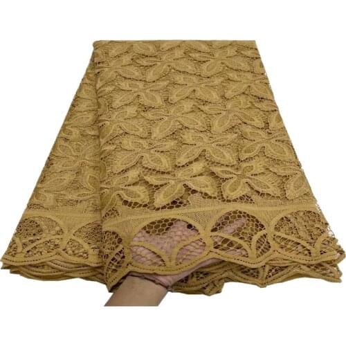 New High Quality golden African Lace Fabric 2021 French Mesh Milk Silk Nigerian Fabric Summer For Women Wedding jy-110
