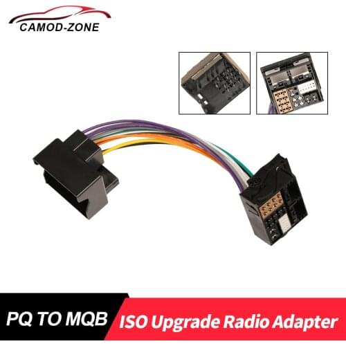 PQ to MQB ISO Upgrade Radio Adapter for VW 2003 MQB To PQ Install RCD330 RCD330G plus MIB
