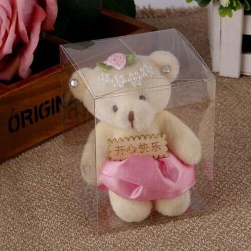 Hot 6cmx6cmx8cm cuboid clear plastic PVC boxes transparent gifts box apply to candy/toys/birthday/jewelry packaging boxes