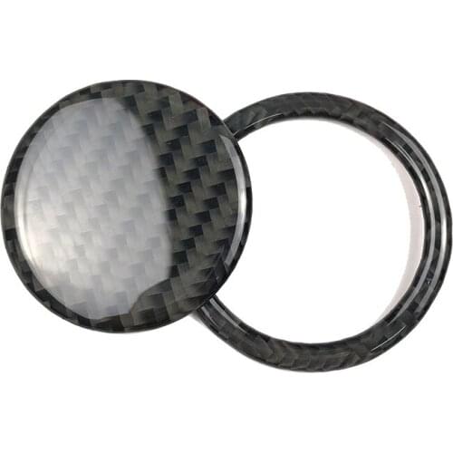 For Subaru BRZ Toyota 86 Carbon Fiber Car Engine Start Button Decoration Ring Trim Stickers 2013 2014 2015 2016 Car Styling
