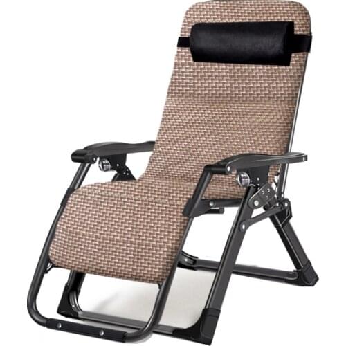Recliner folding beach balcony household leisure backrest chair single lazy bed portable chair