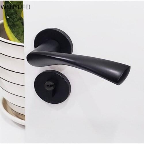 Modern Room Bathroom Door Lock Mute Bedroom Mechanical Lock Body Luxury Anti-theft Household Lock Core Hardware Accessories