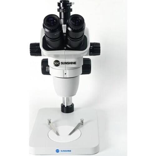 SZ6745T-B1 Trinocular HD Stereo Microscope External Camera Display 0.67X-4.5X Continuous For Mobile Phone Repair Zoom