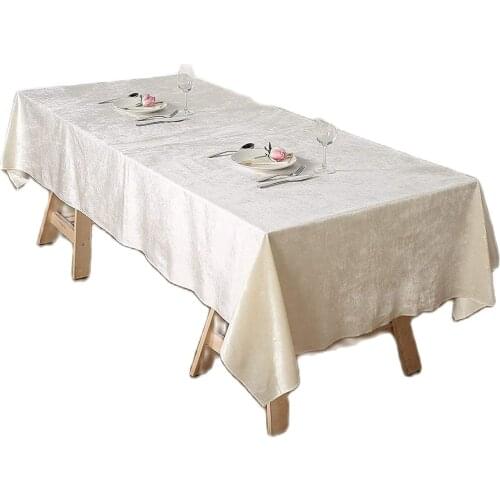 Europe luxury tablecloth table dining table cover table cloth Thick gold velvet retro home fabric chair cover velvet