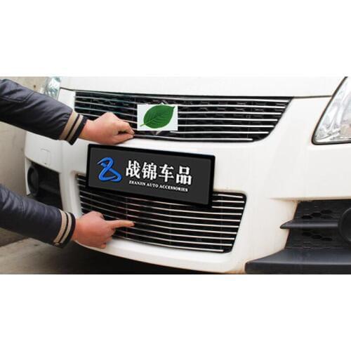 High quality Stainless Steel Front Bottom Grille Grill Molding Cover Decoration Accessories For 2005-2014 Suzuki Swift