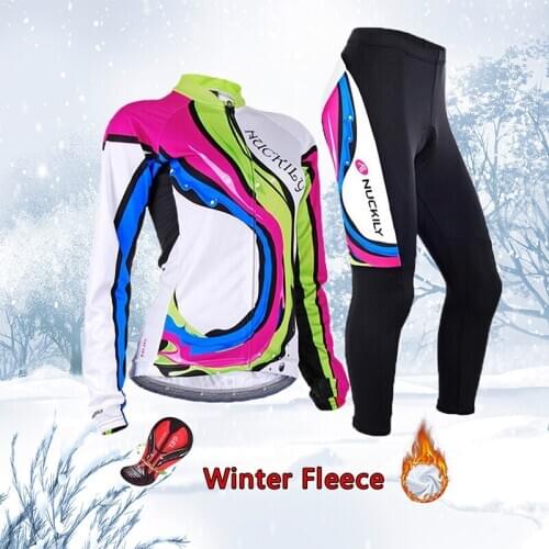 Women Winter Road Bike Clothing 2021 Warm Bicycle Clothes MTB Dress Female Thermal Fleece Cycling Jersey Set Sport Suit Uniform