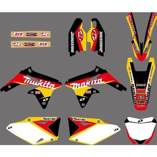 0051 NEW TEAM DECALS STICKERS Graphic For Suzuki RMZ450 RMZ 450 2008 2009 2010 2011 2012 Background Motorcycle Decals Stickers