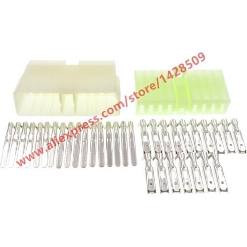 10 Sets 17 Pin Auto Electrical Wire Cable Connector Female Male Plug