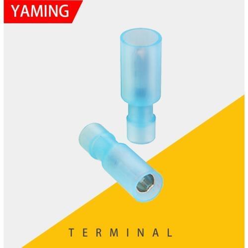 20set/bag 40pcs Male Female Connector Crimp Terminal Nylon Bullet Connectors Blue Electrical Wire Terminals P7