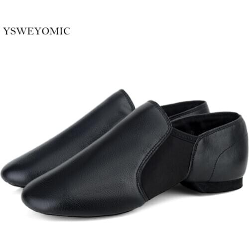 2020 Jazz Practise Dance Shoes Girls Child Soft Brown Tan Black Genuine Leather Ballet Jazz Dance Shoes For Kids