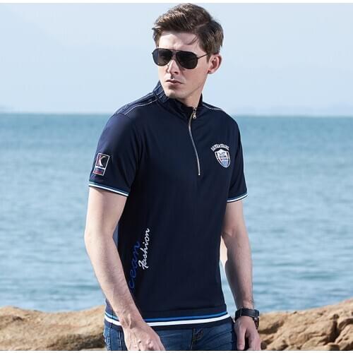 2020 Summer New Bruce&Shark Streching Cotton Men Polo Short Men TEES Soften Cotton Jersey Fashion Casual best quality Plus 4XL