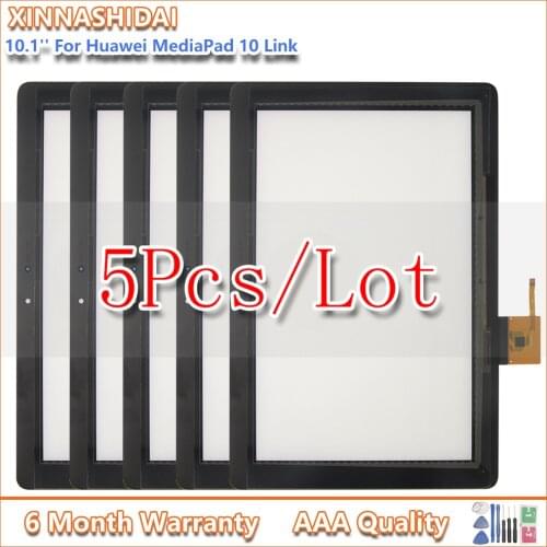 5pcs/lot For Huawei MediaPad 10 Link S10-201 S10-201U Touch Screen Panel Digitizer Glass Repair Parts